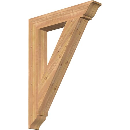 Ekena Millwork Traditional Traditional Smooth Bracket, Western Red Cedar, 5 1/2"W x 34"D x 46"H BKT06X34X46TRA01SWR